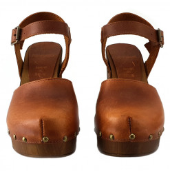 CLOGS LEATHER HAND IN ITALY