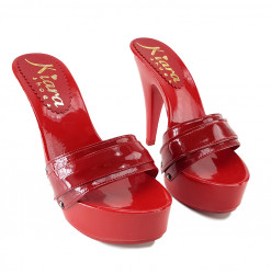RED WOMEN'S CLOGS IN PATENT...