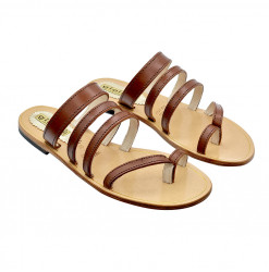 FLAT THONG SANDALS WITH...