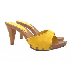 YELLOW COLURED CLOGS IN...