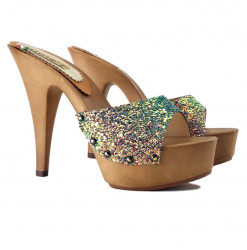 HIGH CLOGS WITH SEQUINS