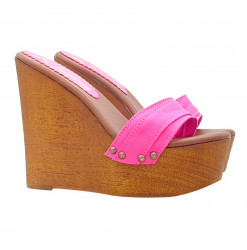WEDGE CLOGS WITH DOUBLE...