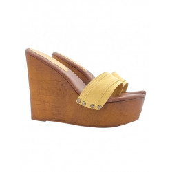WEDGE SANDALS WITH DOUBLE...