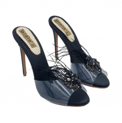 Clogs with 12 cm heel - Black